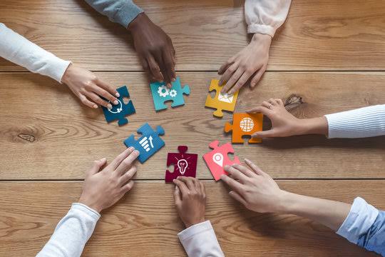 People working together on a digital product